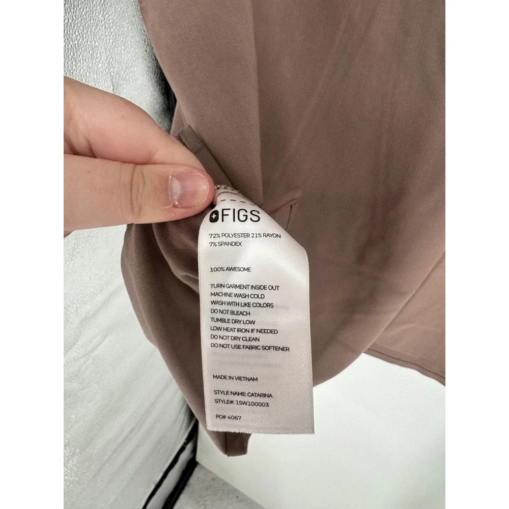 FIGS Scrub Set Womens 4XL Catarina One Pocket Top Zamora Joggers Pants 3XL Brown